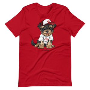 1335 Puppy Love Red Tee  (Adult)