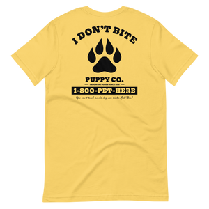 1335 Puppy Love Yellow Tee  (Adult)